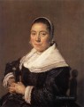 Portrait Of A Seated Woman Presumedly Maria Veratti Dutch Golden Age Frans Hals